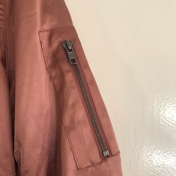 Pink Satin Bomber Jacket M 🎀 - Picture 5 of 7